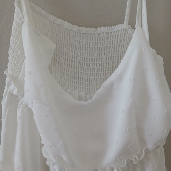 White Tiered Sundress - Picture 2 of 2